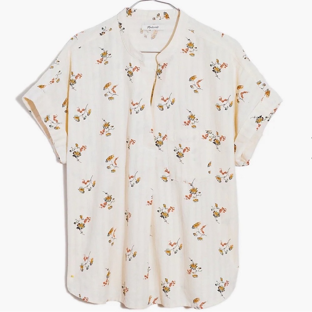 Madewell short-sleeved floral shirt XS barely worn